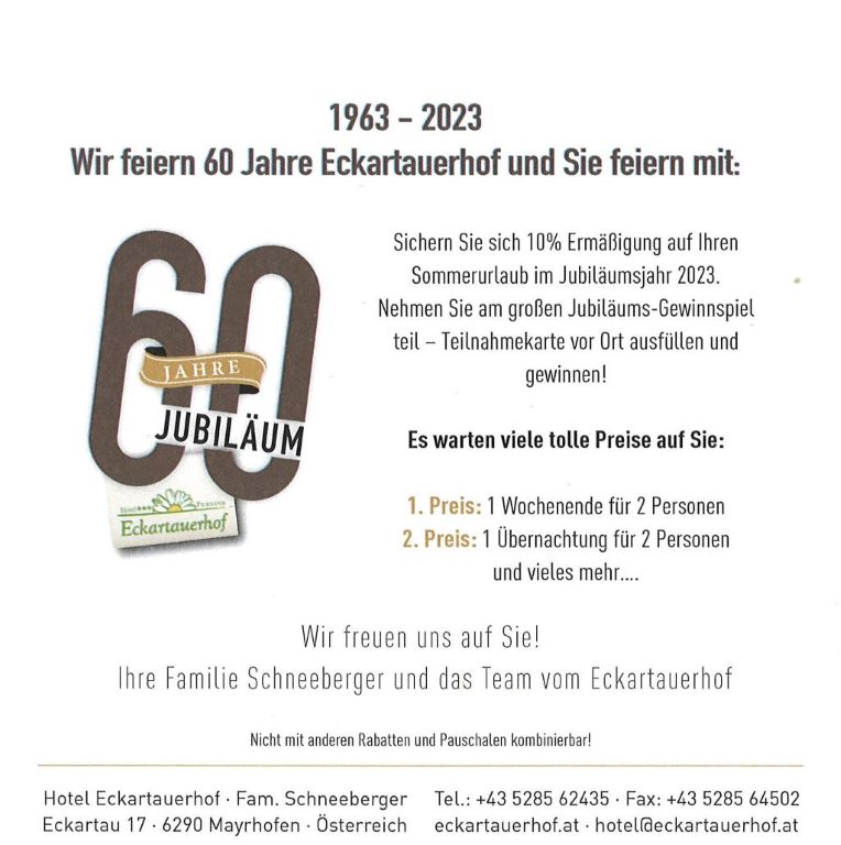 Postkarten 60 Jahre Eckartauerhof hp